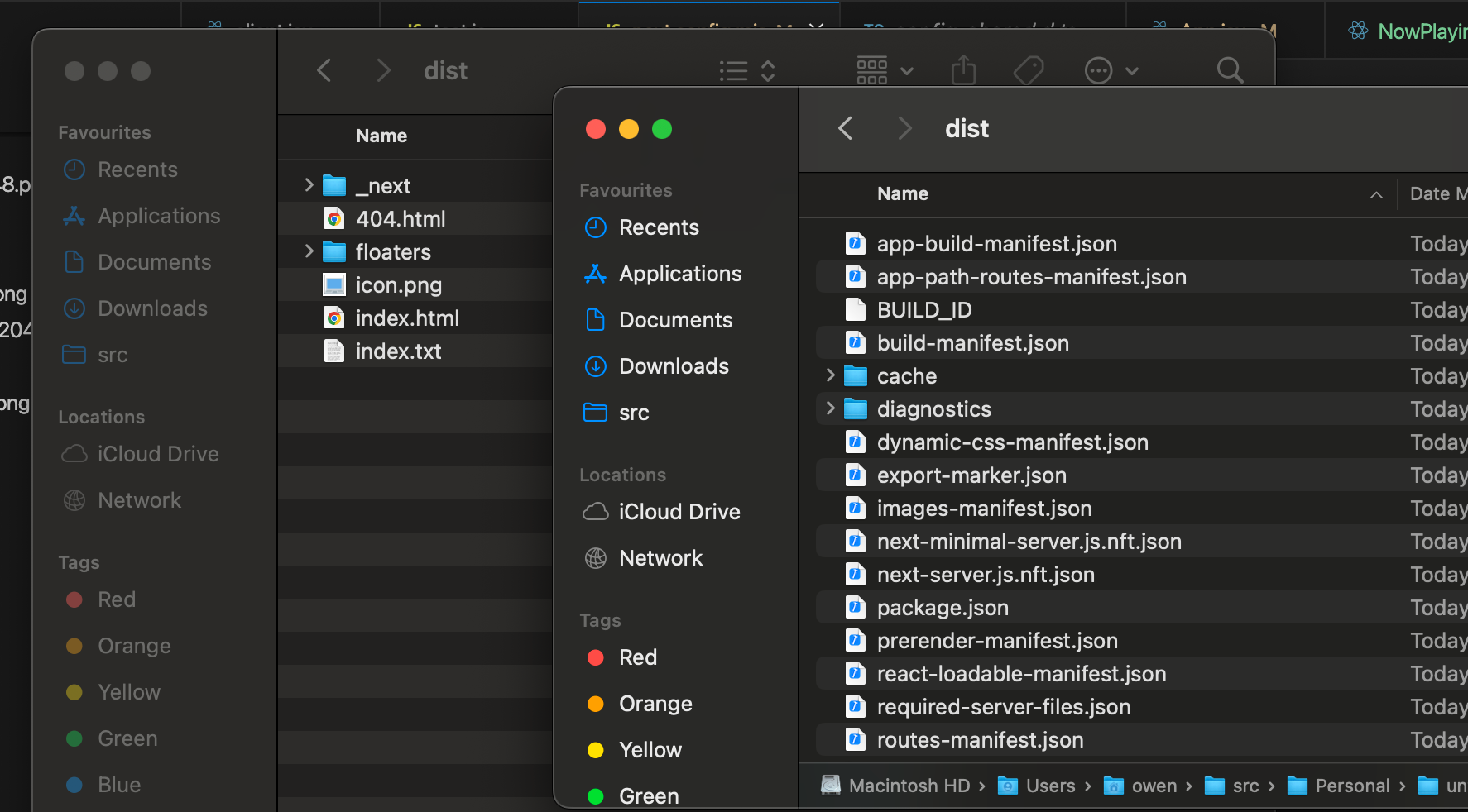 output comparison based on config changes