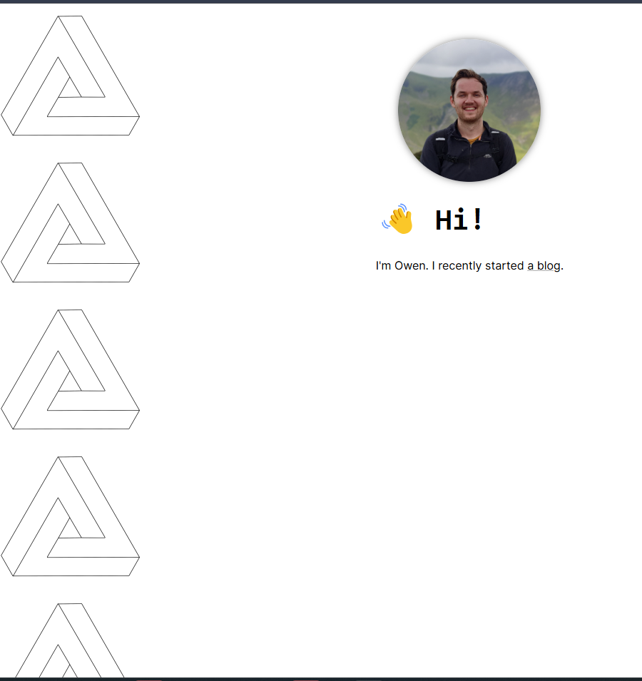 website without styles