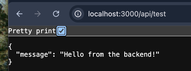 working API route